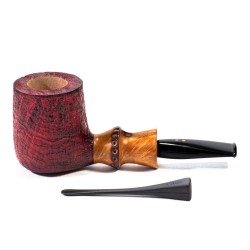 Briar Pipe Radice Silk Cut Sandblasted Billiard