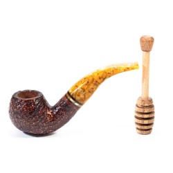 Pipa Savinelli Miele Rusticata 642 Bent Apple