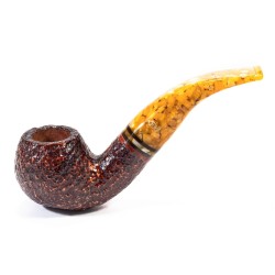Pipa Savinelli Miele Rusticata 642 Bent Apple