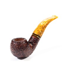 Pipa Savinelli Miele Rusticata 642 Bent Apple