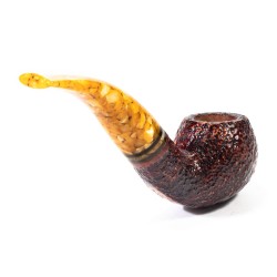 Pipa Savinelli Miele Rusticata 642 Bent Apple