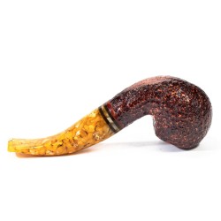 Pipa Savinelli Miele Rusticata 642 Bent Apple