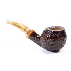 Briar Pipe Santambrogio Sandblasted Bent Apple