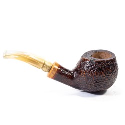 Briar Pipe Santambrogio Sandblasted Bent Apple