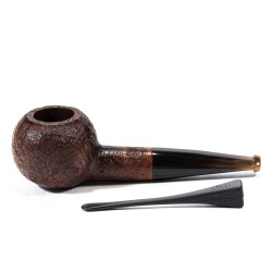 Briar Pipe Ropp Stout Sandblasted Tomato