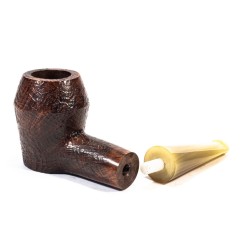 Briar Pipe Ropp Stout Sandblasted Bulldog