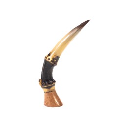 Pipe Tamper in Briar Bamboo And Horn