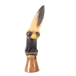 Pipe Tamper in Briar Bamboo And Horn