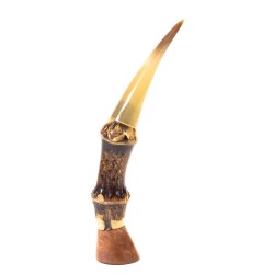Pipe Tamper in Briar Bamboo And Horn