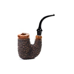 Pipe Brebbia Oom Paul Rusticated Hungarian