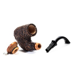 Pipe Brebbia Oom Paul Rusticated Hungarian