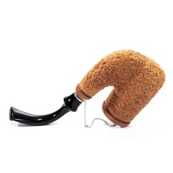 Pipe Brebbia Oom Paul Rusticated Natural Hungarian