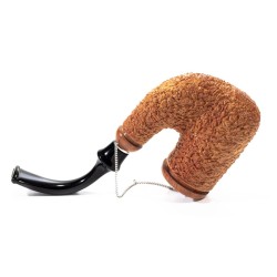 Pipe Brebbia Oom Paul Rusticated Natural Hungarian