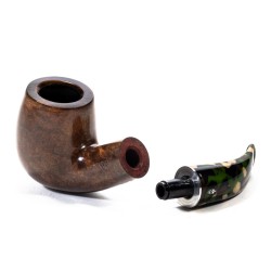 Pipe Savinelli Camouflage Rust. 616 KS Bent Billiard