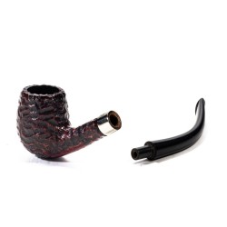 Pipa in Radica Peterson Junior Rusticata Bent Billiard