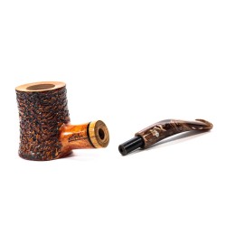 Briar Pipe Santambrogio Rusticated Cherrywood