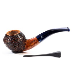 Pipe Santambrogio Rusticated Bent Rhodesian