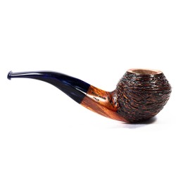 Pipe Santambrogio Rusticated Bent Rhodesian