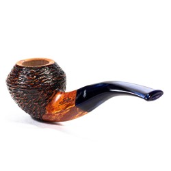 Pipe Santambrogio Rusticated Bent Rhodesian