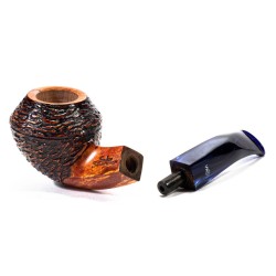 Pipe Santambrogio Rusticated Bent Rhodesian