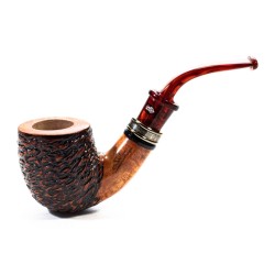 Briar Pipe Santambrogio Rusticated Bent Pot