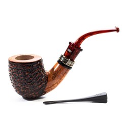 Briar Pipe Santambrogio Rusticated Bent Pot