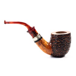 Briar Pipe Santambrogio Rusticated Bent Pot