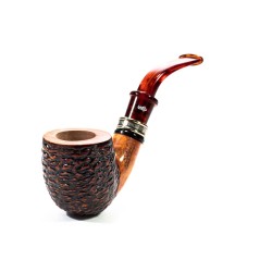 Briar Pipe Santambrogio Rusticated Bent Pot