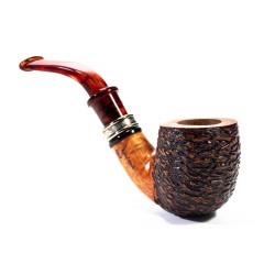 Briar Pipe Santambrogio Rusticated Bent Pot