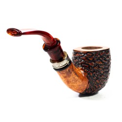 Briar Pipe Santambrogio Rusticated Bent Pot