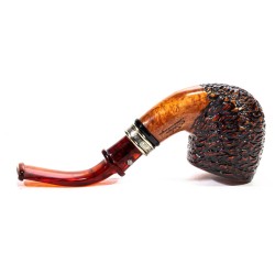 Briar Pipe Santambrogio Rusticated Bent Pot