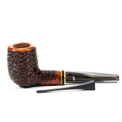 Briar Pipe Santambrogio Rusticated Billiard
