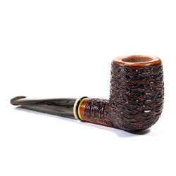 Briar Pipe Santambrogio Rusticated Billiard