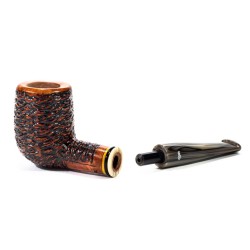 Briar Pipe Santambrogio Rusticated Billiard