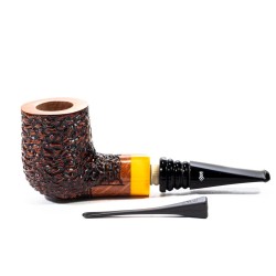 Briar Pipe Santambrogio Rusticated Billiard
