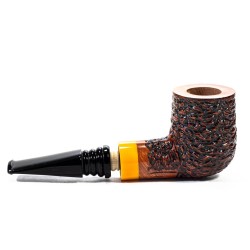 Briar Pipe Santambrogio Rusticated Billiard
