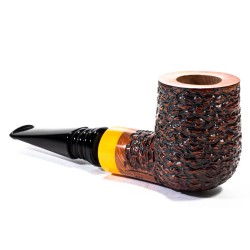 Briar Pipe Santambrogio Rusticated Billiard