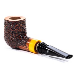 Briar Pipe Santambrogio Rusticated Billiard