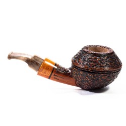 Pipe Santambrogio Rusticated Bent Rhodesian
