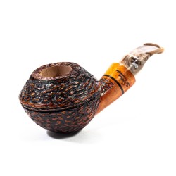 Pipe Santambrogio Rusticated Bent Rhodesian
