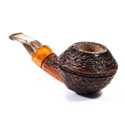 Pipe Santambrogio Rusticated Bent Rhodesian