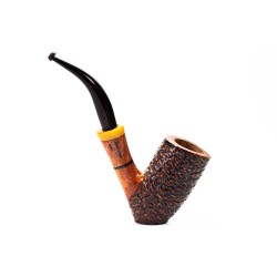 Pipe Santambrogio Rusticated Bent Billiard