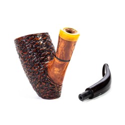 Pipe Santambrogio Rusticated Bent Billiard