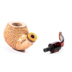Pipe Santambrogio Rusticated Natural Bent Apple