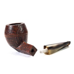 Briar Pipe Ropp Stout Sandblasted Bulldog
