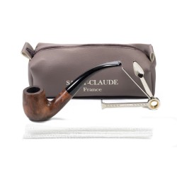 Briar Pipe Saint Claude Starter Set Smooth Bent