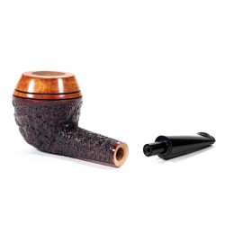 Pipa in Radica Radice Rind Rusticata Bulldog