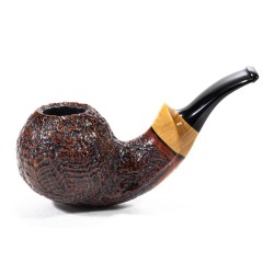 Pipa in Radica C-Pipe Gruppo 22 Sabbiata Bent Apple