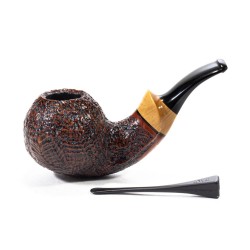 Pipa in Radica C-Pipe Gruppo 22 Sabbiata Bent Apple