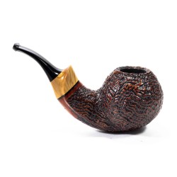 Pipa in Radica C-Pipe Gruppo 22 Sabbiata Bent Apple